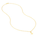 이미지를 갤러리 뷰어에 로드 , 14K Yellow Gold Mini Anchor Paper Clip Chain Necklace