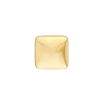Charger l'image dans la galerie, 14k Yellow Gold Square Geometric Style Puffy Stud Post Earrings