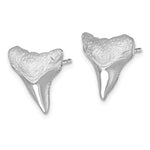 画像をギャラリービューアに読み込む, Sterling Silver Shark Tooth Stud Post Push Back Earrings