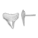 画像をギャラリービューアに読み込む, Sterling Silver Shark Tooth Stud Post Push Back Earrings