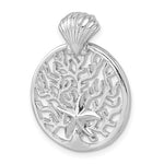 画像をギャラリービューアに読み込む, Sterling Silver Coral Reef with Starfish Scallop Shell Pendant Charm
