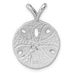 將圖片載入圖庫檢視器 Sterling Silver Sand Dollar Starfish Brushed Finish Pendant Charm