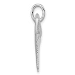 Afbeelding in Gallery-weergave laden, Sterling Silver Shark Tooth Large 3D Pendant Charm Rhodium Plated