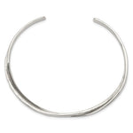 Загрузить изображение в средство просмотра галереи, 925 Sterling Silver Intertwined Hammered Contemporary Modern Cuff Bangle Bracelet