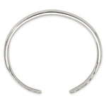 Load image into Gallery viewer, 925 Sterling Silver Hammered Ends Contemporary Modern Cuff Bangle Bracelet