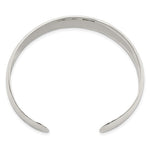 Afbeelding in Gallery-weergave laden, 925 Sterling Silver 13.5mm Hammered Contemporary Modern Cuff Bangle Bracelet