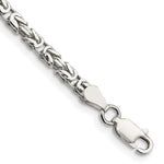 Load image into Gallery viewer, Sterling Silver 2.5mm Byzantine Bracelet Anklet Choker Necklace Pendant Chain