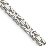 Load image into Gallery viewer, Sterling Silver 6mm Byzantine Bracelet Anklet Choker Necklace Pendant Chain