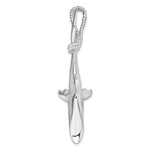 Lataa kuva Galleria-katseluun, Sterling Silver Shark 3D Large Pendant Charm