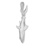 Lataa kuva Galleria-katseluun, Sterling Silver Shark 3D Large Pendant Charm