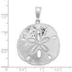 將圖片載入圖庫檢視器 Sterling Silver Sand Dollar Starfish Sea Inspired Large Pendant Charm