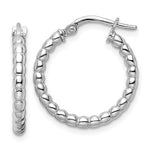 Lade das Bild in den Galerie-Viewer, Sterling Silver Beaded Bubble Round Hoop Earrings