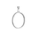 Carica l'immagine nel visualizzatore di Gallery, Sterling Silver Canada Canadian Maple Leaf 1 oz Coin Bezel Screw Top Frame Mounting Holder Pendant Charm