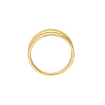 Lataa kuva Galleria-katseluun, 14k Yellow Gold Triple Domed Ring Modern Minimalist Look