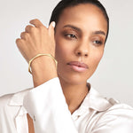 Load image into Gallery viewer, 14k Yellow Gold Geometric Octagon Greek Key Hinged Bangle Bracelet