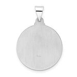 Lataa kuva Galleria-katseluun, 14k White Gold Jesus Christ Face Round Medal Pendant Charm