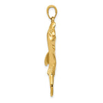 画像をギャラリービューアに読み込む, 14k Yellow Gold Stingray Open Back Pendant Charm