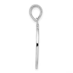 Afbeelding in Gallery-weergave laden, Side profile of 925 sterling silver Tree of Life cut out pendant charm rhodium plated