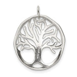 Load image into Gallery viewer, Back view of 925 sterling silver Tree of Life cut out pendant