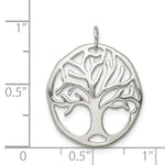 Load image into Gallery viewer, Sterling silver Tree of Life pendant shown with ruler for size reference