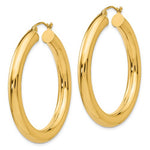 Load image into Gallery viewer, 14K Yellow Gold 40mm x 5mm Classic Round Hoop Earrings