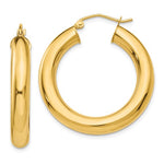Load image into Gallery viewer, 14K Yellow Gold 30mm x 5mm Classic Round Hoop Earrings