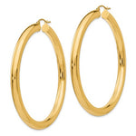 Load image into Gallery viewer, 14K Yellow Gold 60mm x 5mm Classic Round Hoop Earrings