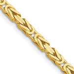이미지를 갤러리 뷰어에 로드 , 14K Yellow Gold 3.25mm Byzantine Bracelet Anklet Choker Necklace Pendant Chain