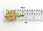 이미지를 갤러리 뷰어에 로드 , 14k yellow gold snowflake pendant charm