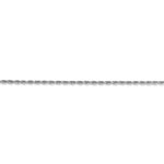 Load image into Gallery viewer, 14k White Gold 1.5mm Diamond Cut Rope Bracelet Anklet Necklace Pendant Chain