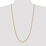Carregar imagem no visualizador da galeria, 14K Yellow Gold 2.5mm Rope Bracelet Anklet Choker Necklace Pendant Chain