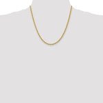 Afbeelding in Gallery-weergave laden, 14k Yellow Gold 3.65mm Rope Bracelet Anklet Choker Necklace Pendant Chain