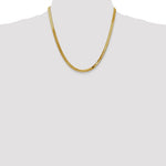 Afbeelding in Gallery-weergave laden, 14k Yellow Gold 4mm Silky Herringbone Bracelet Necklace Anklet Choker Pendant Chain