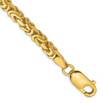 이미지를 갤러리 뷰어에 로드 , 14K Yellow Gold 3.25mm Byzantine Bracelet Anklet Choker Necklace Pendant Chain