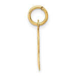 Load image into Gallery viewer, 14K Yellow Gold Uppercase Initial Letter R Block Alphabet Pendant Charm