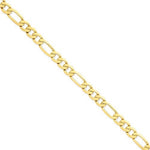 Lade das Bild in den Galerie-Viewer, 14K Yellow Gold 8.75mm Flat Figaro Bracelet Anklet Choker Pendant Necklace Chain