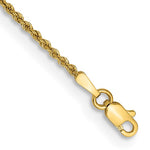 이미지를 갤러리 뷰어에 로드 , 14K Yellow Gold 1.5mm Rope Bracelet Anklet Choker Necklace Pendant Chain