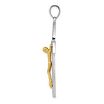 Load image into Gallery viewer, 14k Gold Two Tone Crucifix Cross Pendant Charm