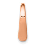 Cargar imagen en el visor de la galería, 10k Rose Gold Floating Heart Chain Slide Pendant Charm