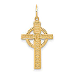 Ladda upp bild till gallerivisning, 10k Yellow Gold Iona Cross Pendant Charm