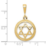 Load image into Gallery viewer, 10k Yellow Gold Star of David Pendant Charm