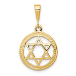 Load image into Gallery viewer, 10k Yellow Gold Star of David Pendant Charm
