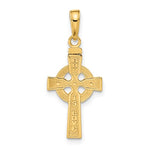 Charger l'image dans la galerie, 10k Yellow Gold Celtic Cross God Is Love Reversible Pendant Charm