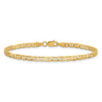 將圖片載入圖庫檢視器 10k Yellow Gold 3mm Anchor Bracelet Anklet Choker Necklace Pendant Chain