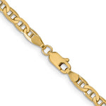 Load image into Gallery viewer, 10k Yellow Gold 3.75mm Anchor Bracelet Anklet Choker Necklace Pendant Chain