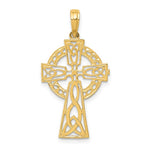 画像をギャラリービューアに読み込む, 10k Yellow Gold Celtic Knot Cross Pendant Charm