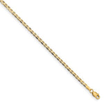 Load image into Gallery viewer, 10k Yellow Gold 2.4mm Anchor Bracelet Anklet Choker Necklace Pendant Chain
