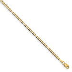 將圖片載入圖庫檢視器 10k Yellow Gold 2.4mm Anchor Bracelet Anklet Choker Necklace Pendant Chain