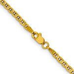 Load image into Gallery viewer, 10k Yellow Gold 2.4mm Anchor Bracelet Anklet Choker Necklace Pendant Chain
