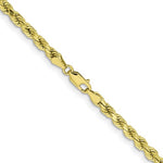 Lataa kuva Galleria-katseluun, 10k Yellow Gold 4.25mm Diamond Cut Rope Bracelet Anklet Choker Necklace Pendant Chain